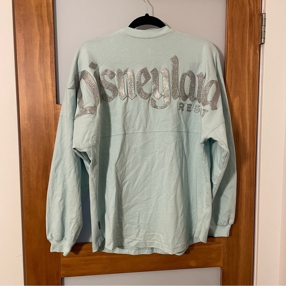 Disneyland Rare Spirit Jersey Arendelle Aqua Silver Sparkle Frozen - Picture 4 of 8